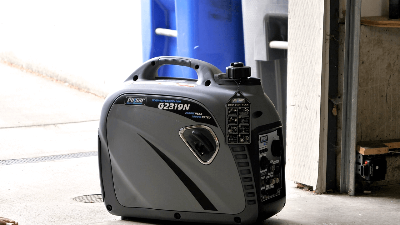 grey Pulsar G2319N gasoline inverter generator with pull start